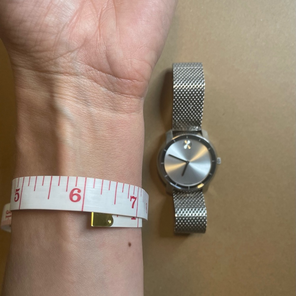 FITS MOST WRISTS-Silver Mesh Watch with Extensions Available